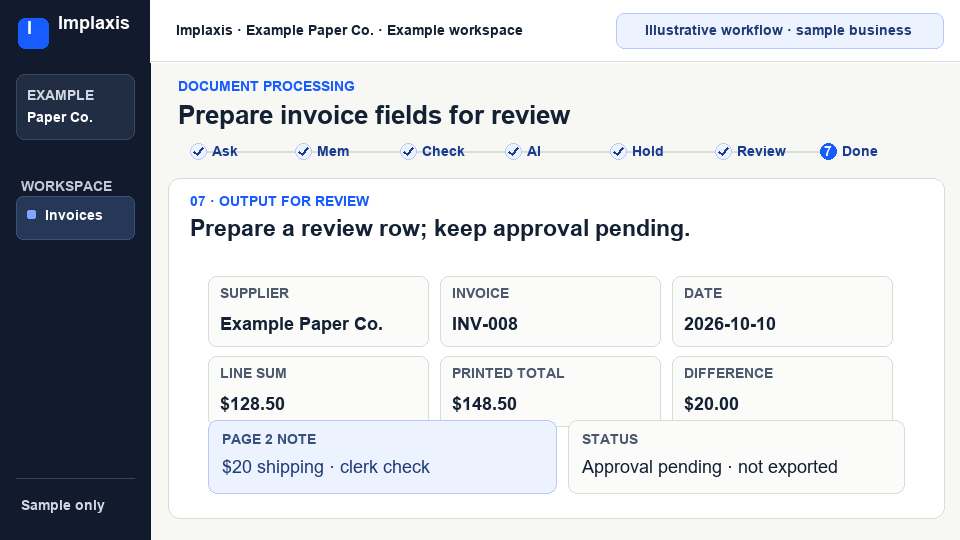 Spend less time retyping document details