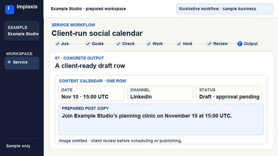 Give your team a clear path from post idea to approval.